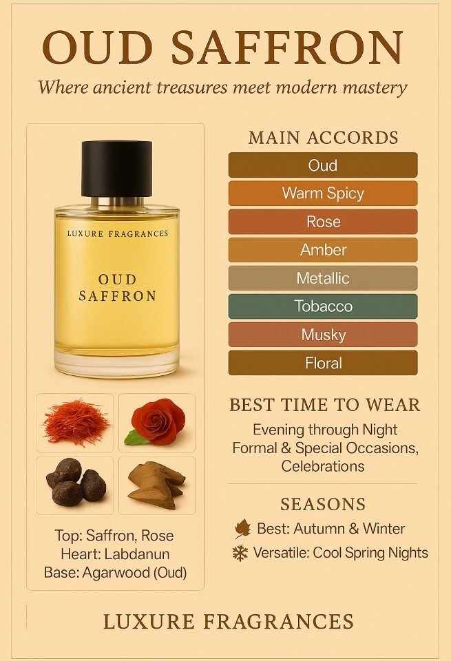 Oud Saffron Perfume by Luxure Fragrances