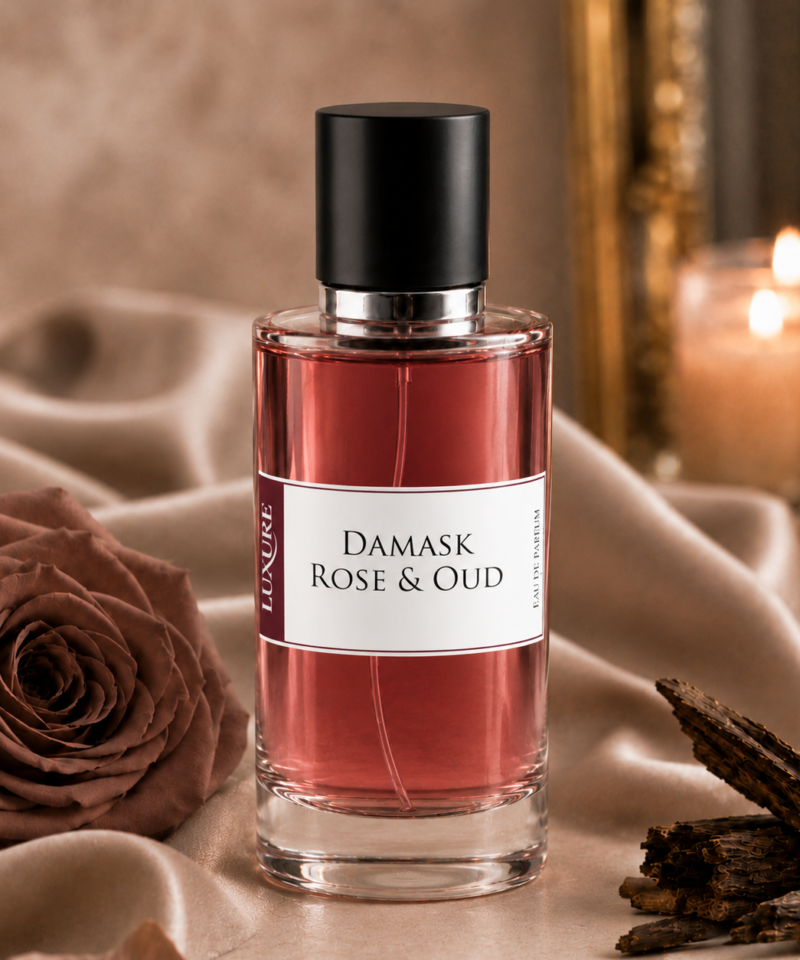 Damask Rose & Oud Perfume by Luxure Fragrances