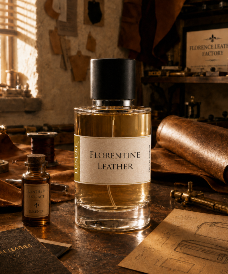Florentine Leather Perfume by Luxure Fragrances.